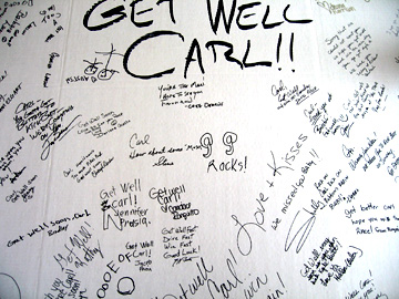 Carl's get well card.