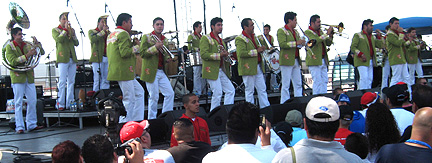 Banda El Recodo on stage.