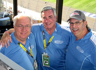 Mike Paz, Jim Mueller & Unc in booth.