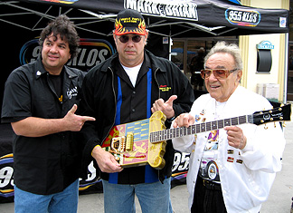 George Barris & his guitar.