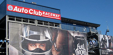 Full Throttle Auto Club Raceway signage.