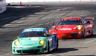 Porsche & Ferraris racing.
