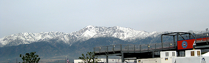 Snow-capped peaks.