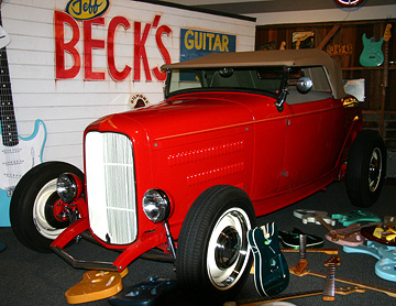 Jeff Becks classic 32 Ford hot rod.