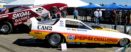 Some of The Snake's historic cars.